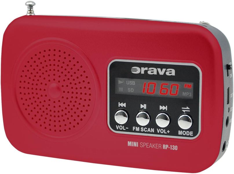Rádio Orava RP-130 R červený