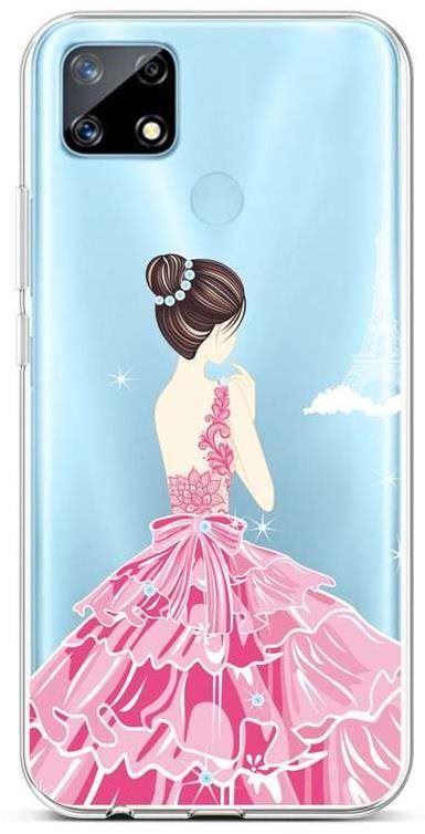 Kryt na mobil TopQ Realme 7i silikon Pink Princess 62498