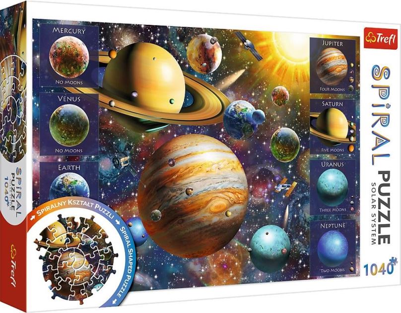 Puzzle Trefl Spiral puzzle Sluneční soustava 1040 dílků