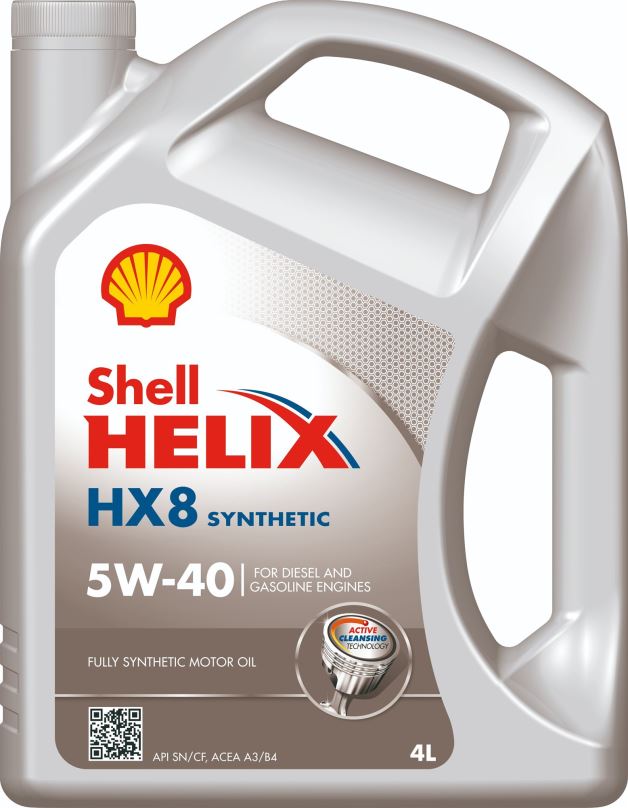 Motorový olej SHELL HELIX HX8 Synthetic 5W-40 4l
