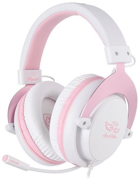 Herní sluchátka Sades Mpower Angel Edition (pink)