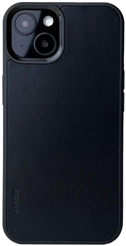 Kryt na mobil Lemory iPhone 13 kožený kryt černá