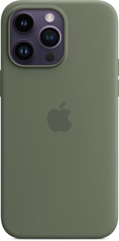 Kryt na mobil Apple iPhone 14 Pro Max Silikonový kryt s MagSafe olivový
