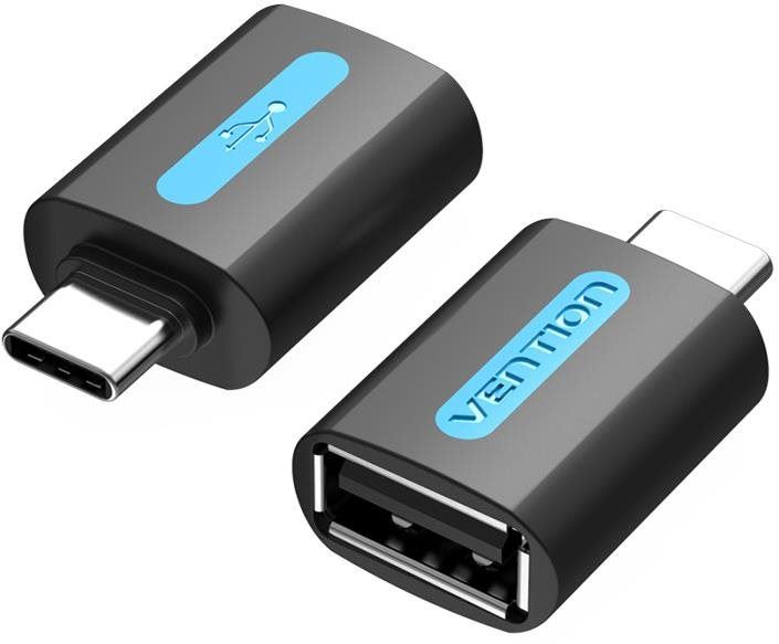 Redukce Vention USB-C (M) to USB 2.0 (F) OTG Adapter Black PVC Type