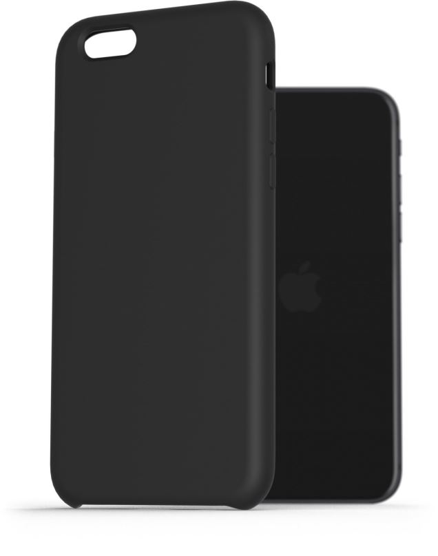 Kryt na mobil AlzaGuard Premium Liquid Silicone Case pro iPhone 7 / 8 / SE 2020 / SE 2022 černé