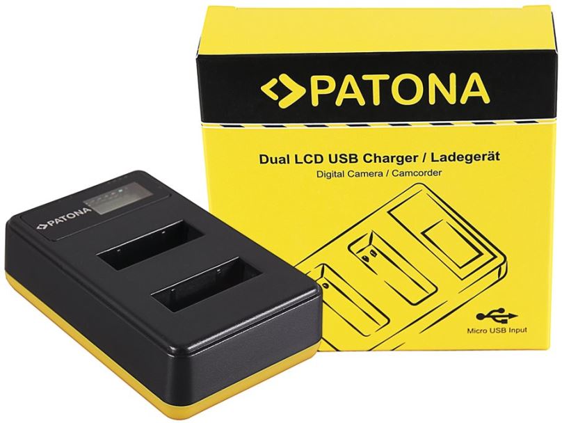 Nabíječka baterií fotoaparátů a videokamer PATONA pro Foto Dual LCD Sony NP-BX1,USB