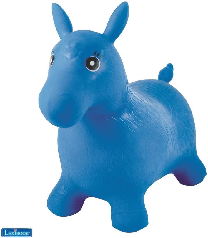 Dětské hopsadlo Lexibook Nafukovací skákací modrý kůň