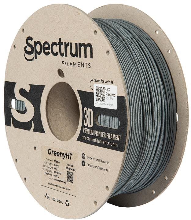 Filament Filament Spectrum GreenyHT 1.75mm Anthracite Grey 1kg