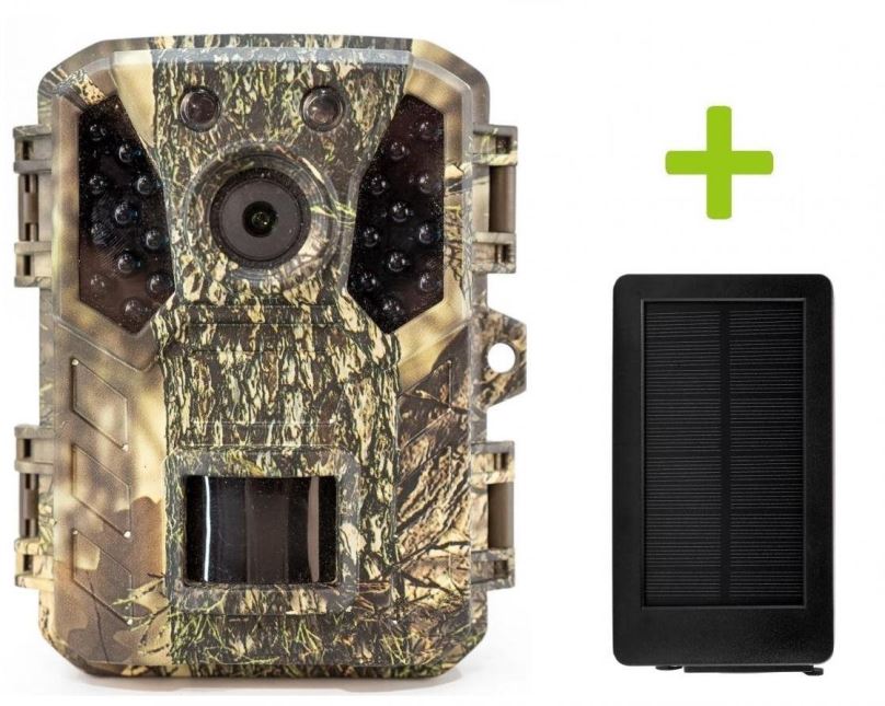 Fotopast OXE Gepard II a solární panel + 32GB SD karta a 4ks baterií ZDARMA