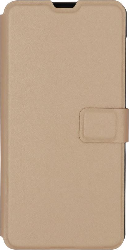 Pouzdro na mobil iWill Book PU Leather Case pro Xiaomi Redmi Note 9 Pro / Note 9S Gold