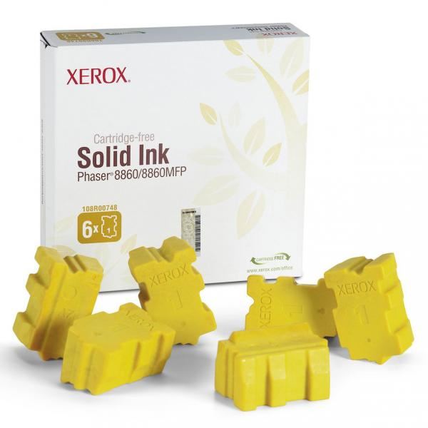 Xerox originální toner 108R00748, yellow, Xerox Phaser 8860, 6ks, O