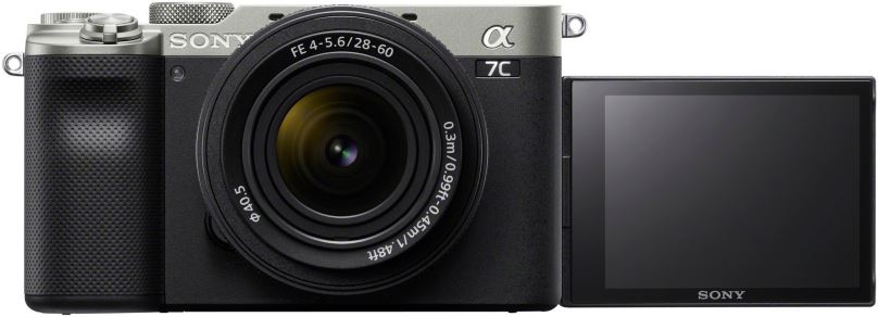 Digitální fotoaparát Sony Alpha A7C + FE 28-60mm f/4-5.6 stříbrný