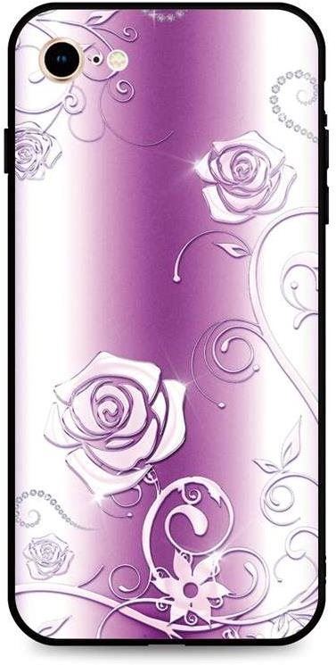 Kryt na mobil TopQ Kryt iPhone SE 2022 silikon Abstract Roses 74504