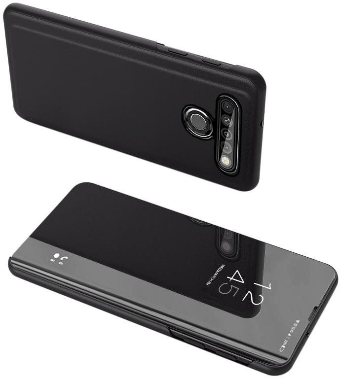 Pouzdro na mobil Clear View knížkové pouzdro na LG K61, černé