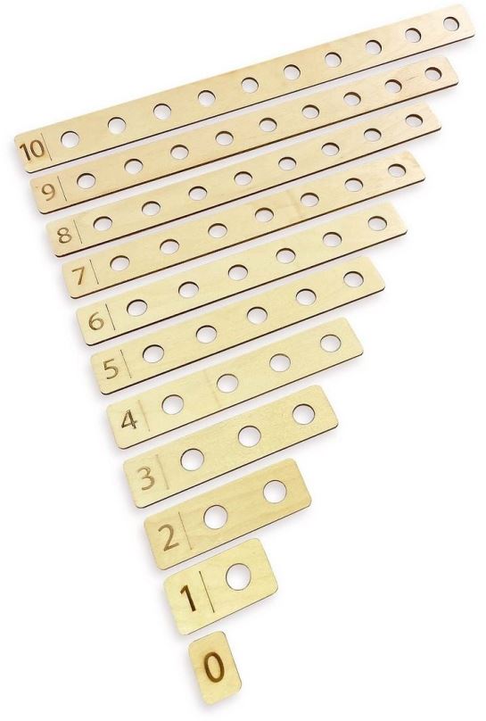 Vzdělávací hračka Ulanik Dřevěná hračka "Counting desks"