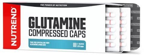 Aminokyseliny Nutrend Glutamine compressed caps, 120 kapslí