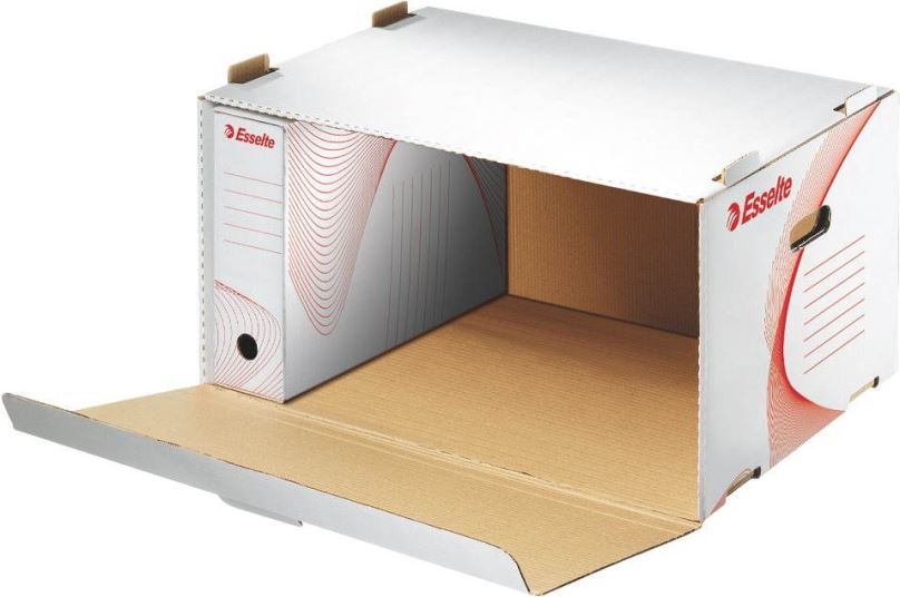 Archivační krabice ESSELTE Standard, 36 x 25.8 x 54 cm, bílá