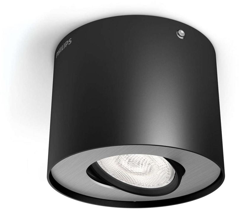 LED přisazené stropní svítidlo bodové Philips PHASE 53300/30/16  - černá