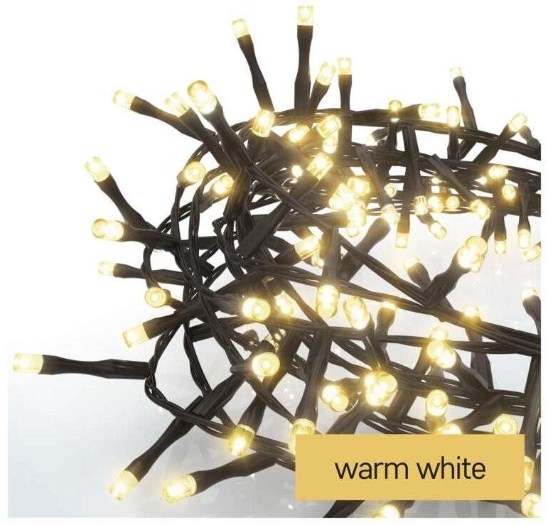 Světelný řetěz EMOS LED vánoční řetěz – ježek, 8 m, venkovní i vnitřní, teplá bílá, časovač