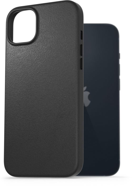 Kryt na mobil AlzaGuard Genuine Leather Case pro iPhone 14 Plus černé