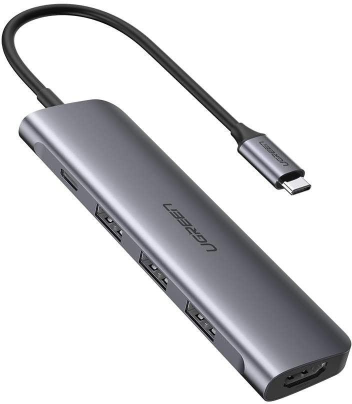 Replikátor portů UGREEN 5-in-1 USB-C to HDMI/3*USB 3.0/PD100W 4K 60Hz