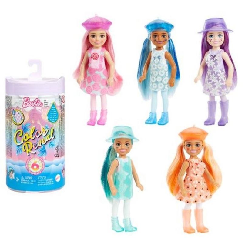 Mattel Barbie COLOR REVEAL CHELSEA, Déšť-slunce, HCC83