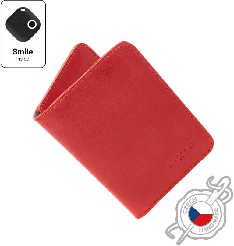 Peněženka FIXED Smile Wallet XL se smart trackerem FIXED Smile PRO červená