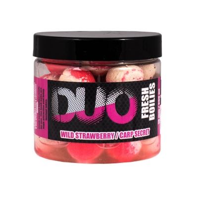 LK Baits Fresh Boilies DUO X-Tra Wild Strawberry/Carp Secret 200ml 18mm