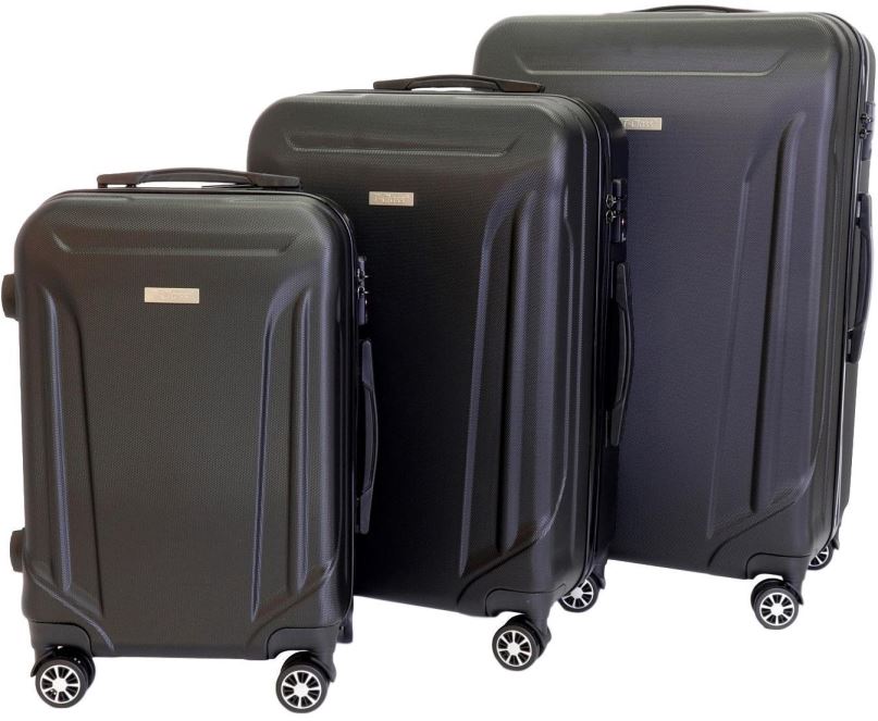 Sada kufrů Sada 3 kufrů T-class 796, M, L, XL, ABS, TSA zámek (černá)