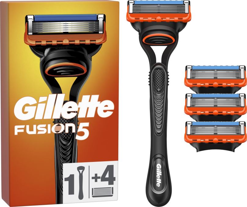 Holicí strojek GILLETTE Fusion5 + hlavice 4 ks