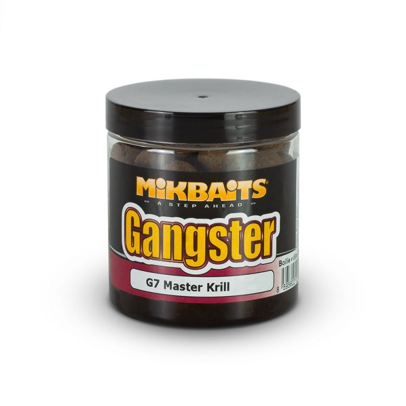 Mikbaits Boilies v dipu Gangster G7 Master Krill 250ml 20mm