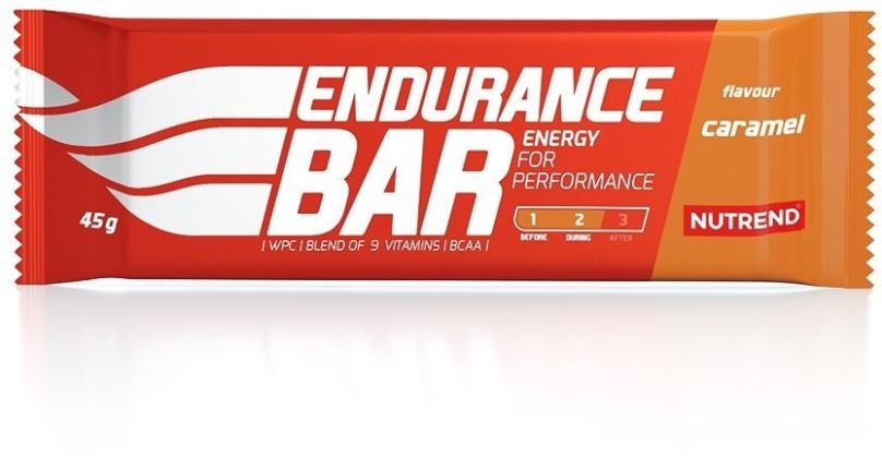 Energetická tyčinka Nutrend Endurance Bar, 45g, karamel