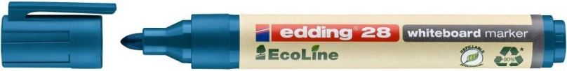 Popisovač EDDING EcoLine 28 na bílé tabule a flipcharty, modrý