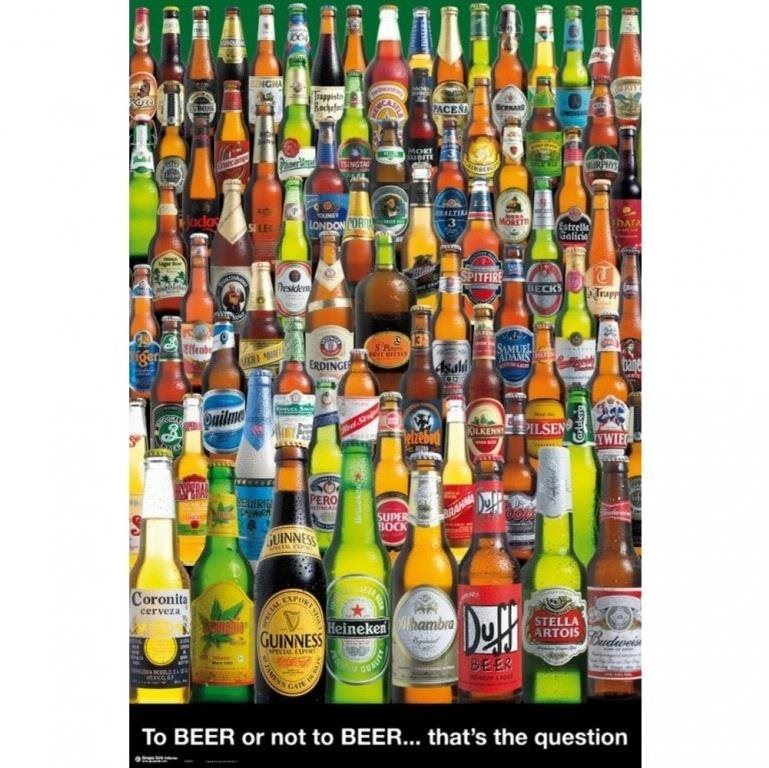 Plakát Pivní láhve - plakát