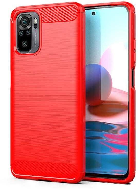 Kryt na mobil TopQ Xiaomi Redmi Note 10 silikon červený 58897