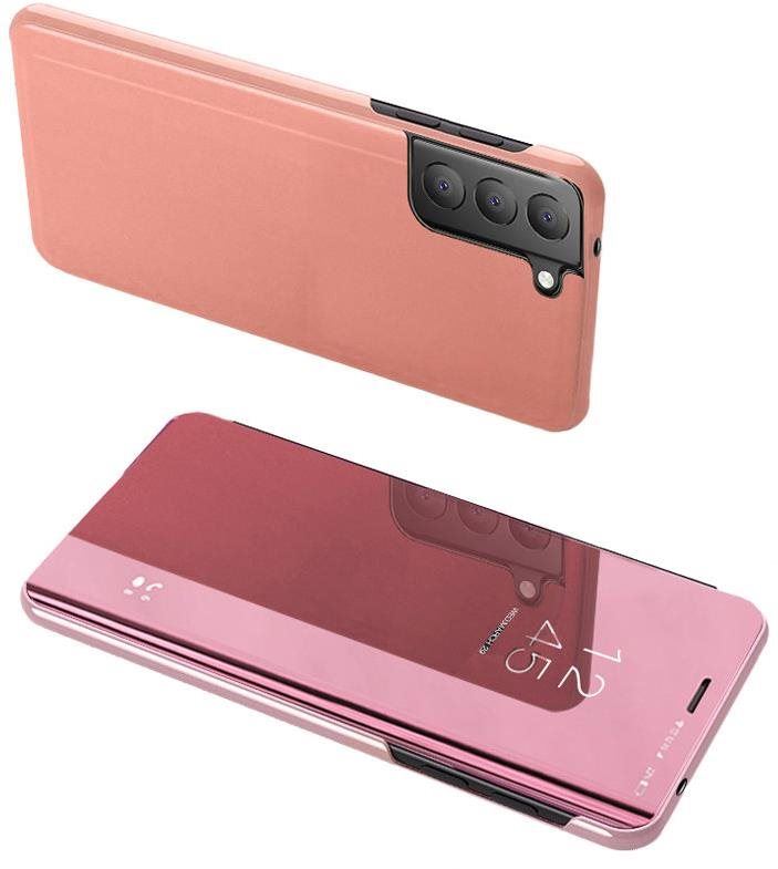 Pouzdro na mobil Clear View knížkové pouzdro na LG K62 / K52 / K42, růžové