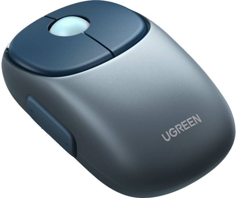 Myš UGREEN FUN+ Wireless Mouse, modrošedá