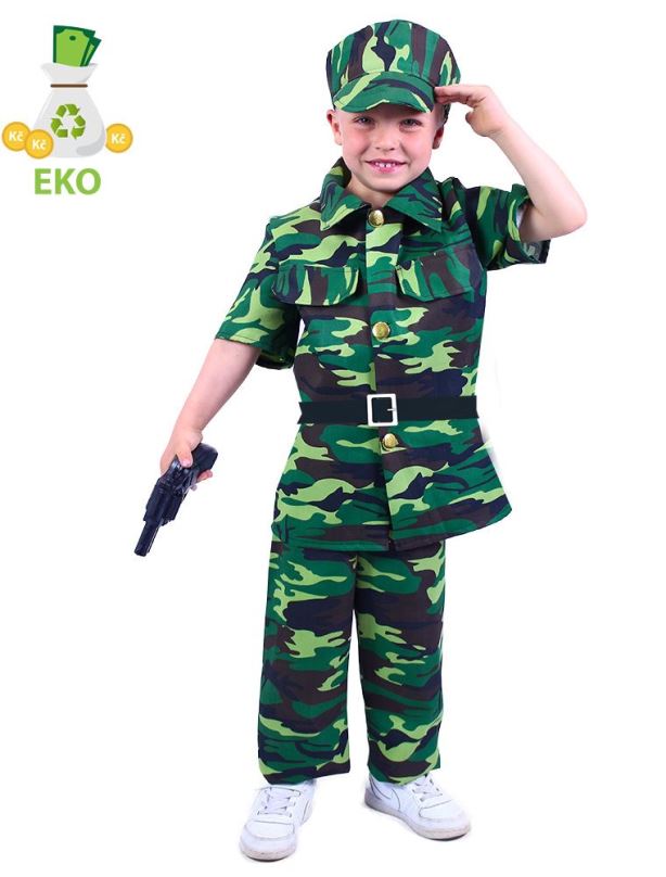 Kostým Rappa dětský kostým voják (M)