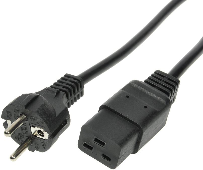 Napájecí kabel PremiumCord napájecí 230V k UPS 3m, 16A, černý