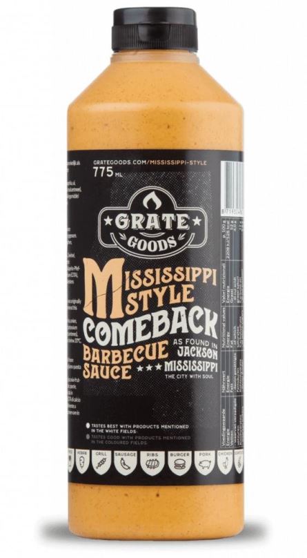 BBQ omáčka Mississippi Comeback 775ml  GrateGoods