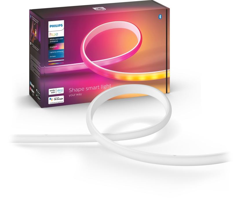 Philips Hue 8719514339965 LED pásek Gradient 2m 1x20W | 1800lm | 2000-6500K | RGB - White and color Ambiance, stmívatelné,