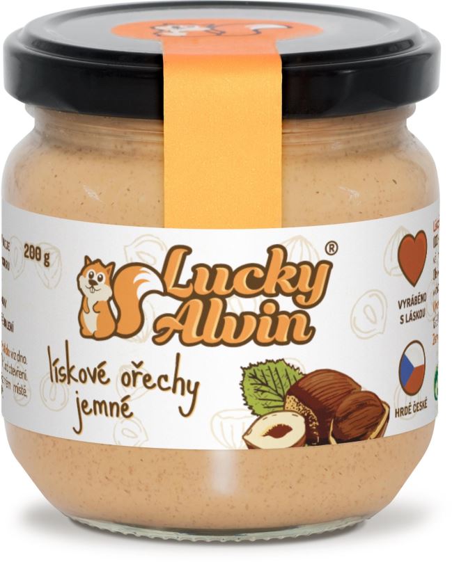 Ořechový krém Lucky Alvin Lískové ořechy 200 g