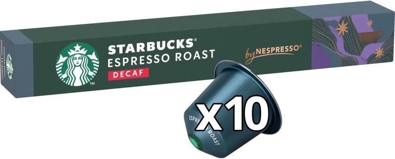 Kávové kapsle STARBUCKS® Espresso Roast Decaf by NESPRESSO® Dark Roast Kávové kapsle, 10 kapslí v balení, 57g