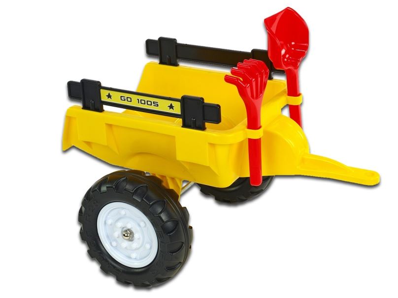 Vlek za traktor Trailer, žlutý