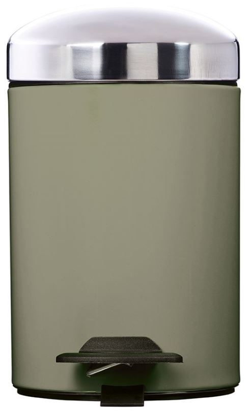 Pedálový odpadkový koš Rossignol Bonny 91005, 3 L, šedozelený RAL 7033