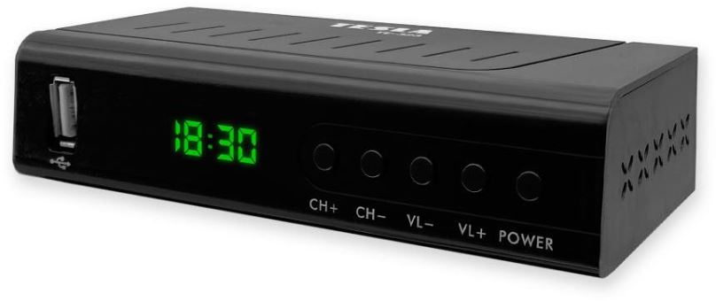 Set-top box TESLA TE-323, DVB-T2 přijímač, H.265 (HEVC)