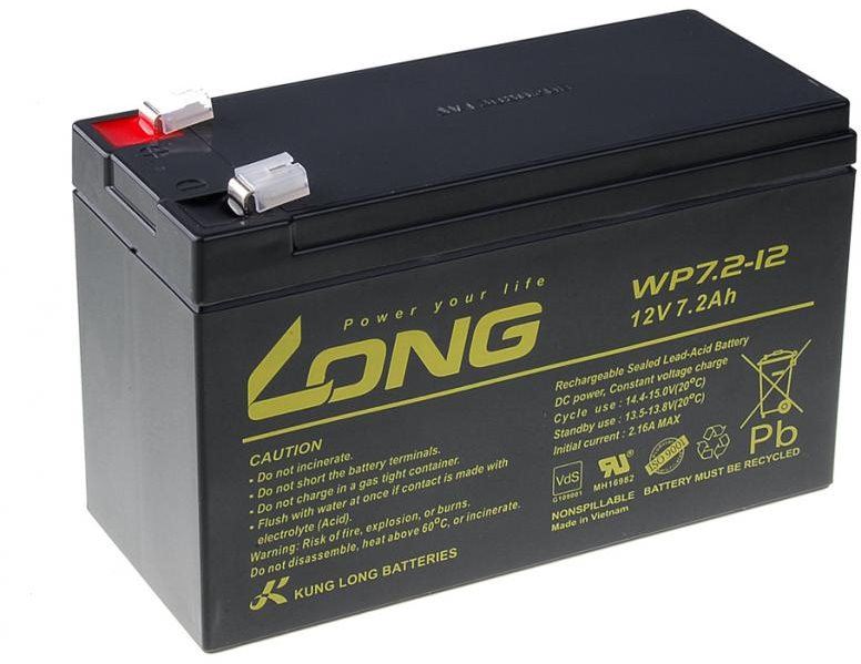 Baterie pro záložní zdroje LONG Long 12V 7.2Ah olověný akumulátor F2 (WP7.2-12 F2)