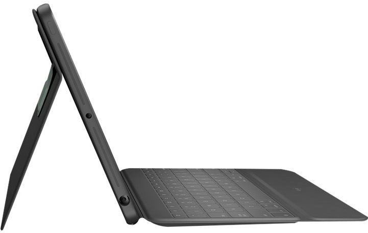 Pouzdro na tablet s klávesnicí Logitech Rugged Folio pro iPad 10.2" (7., 8. a 9. Gen), Graphite - UK