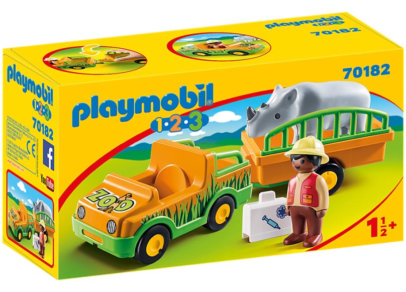 PLAYMOBIL® 1.2.3. 70182 Převoz nosorožce