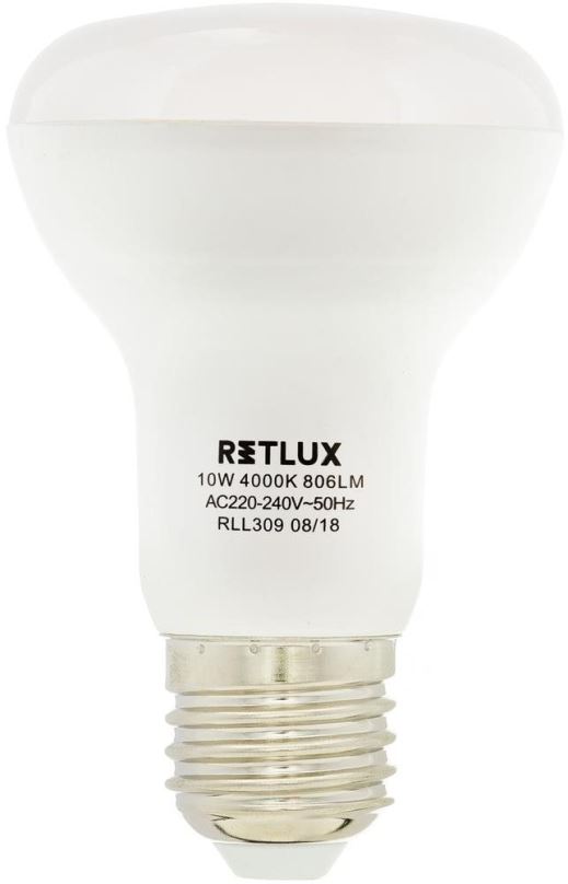 LED žárovka RETLUX RLL 309 R63 E27 Spot 10W CW
